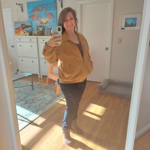 Soft Leather Vintage Saks Fifth Avenue Bomber Style Jacket Made in USA